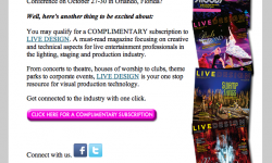 Live Design – Email Campaign